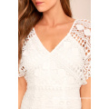 First Kiss White Lace Dress